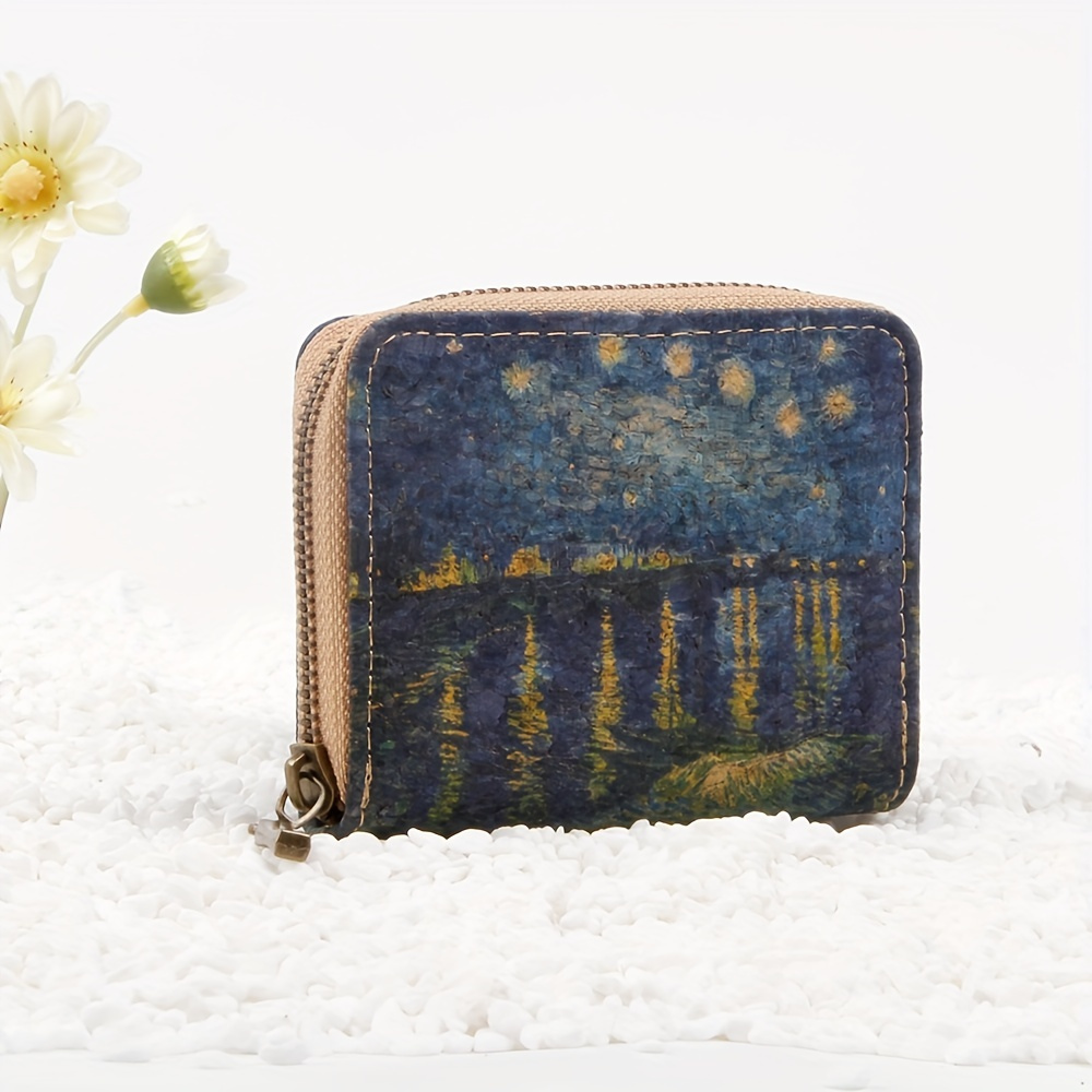 Van Gogh collection: cork wallet with Van Gogh painting