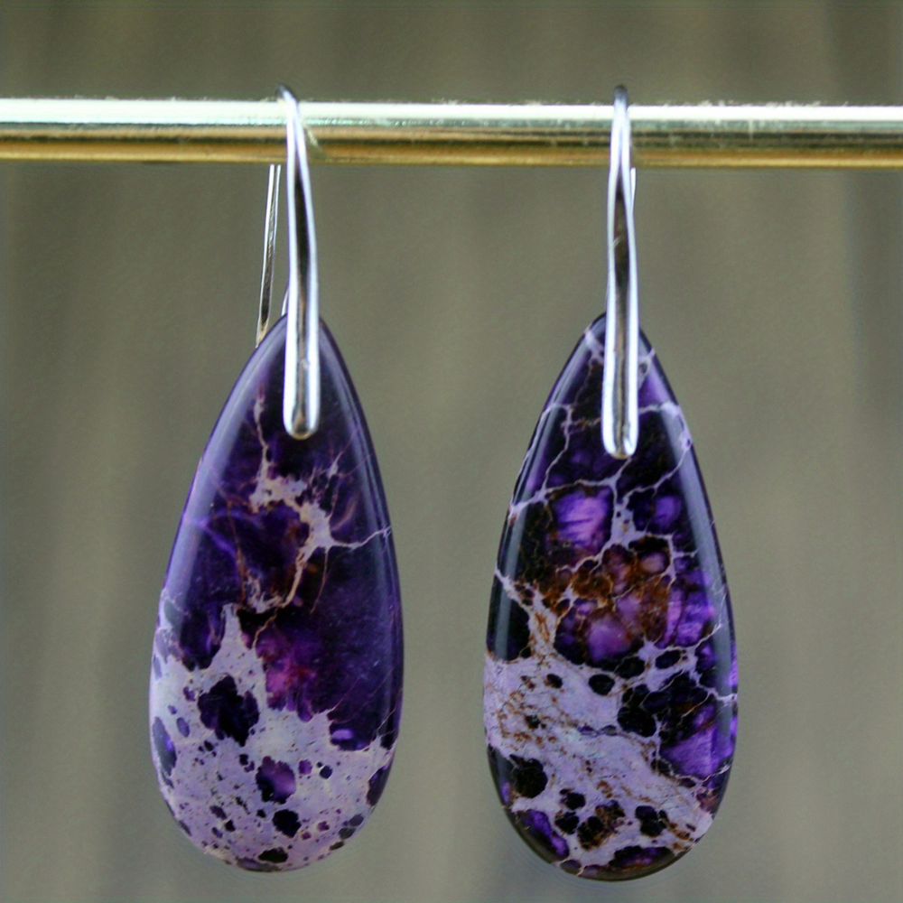 Juliana Imperial pendant earrings - Imperial Drop natural stone