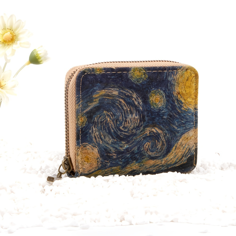 Van Gogh collection: cork wallet with Van Gogh painting