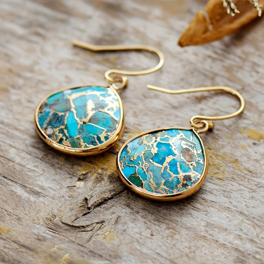 Earrings Azure from Marlies - Natural Turquoise Gemstone