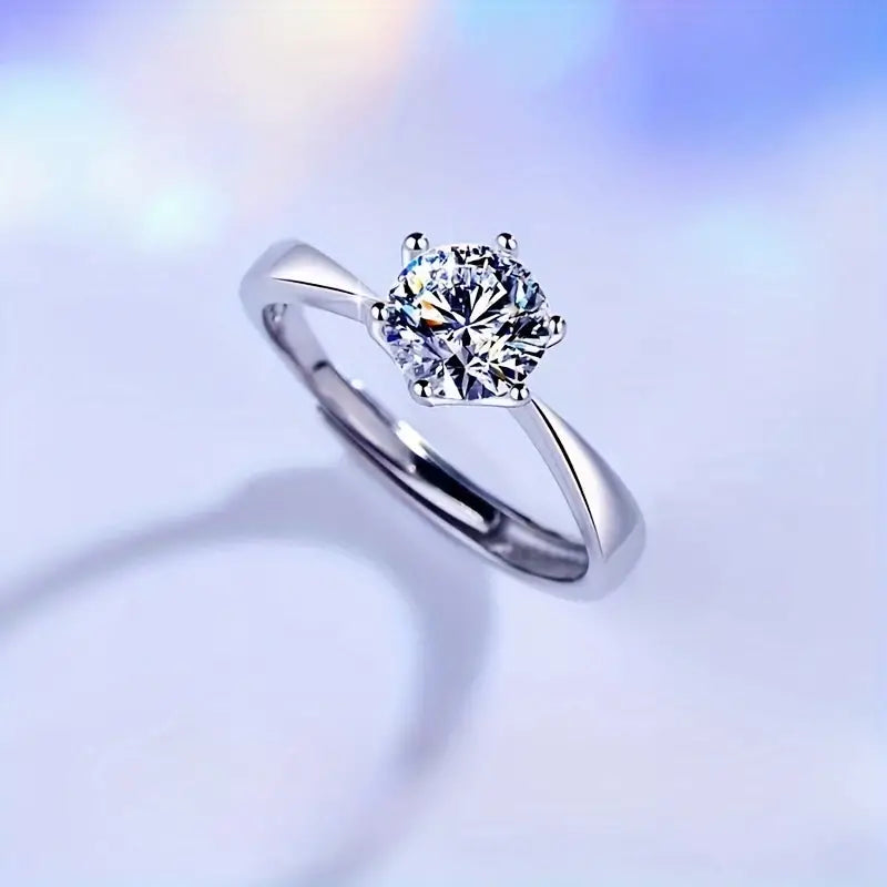 Mother's Day Gift& 3/5 Carat Moissanite Diamond Ring