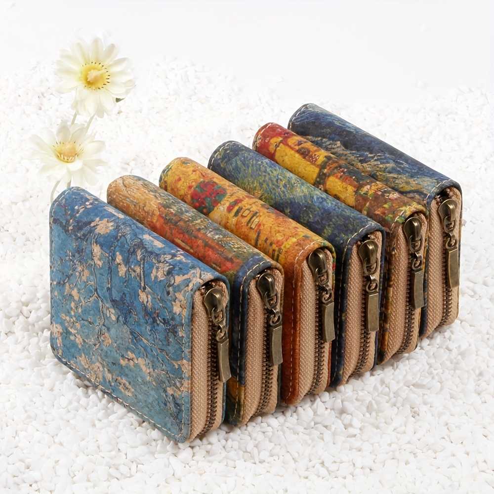 Van Gogh collection: cork wallet with Van Gogh painting