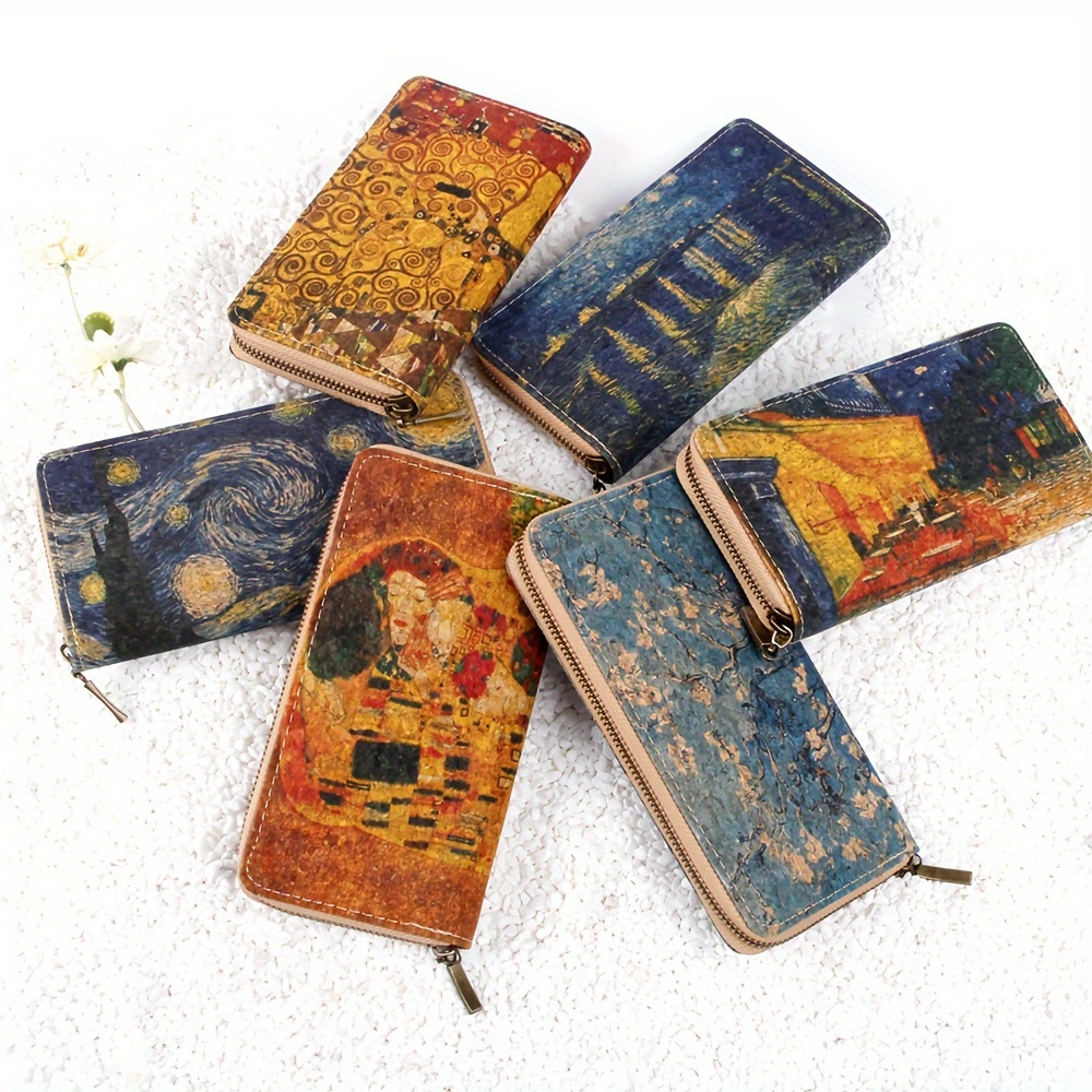 Van Gogh Collection - Cork wallet with artistic print