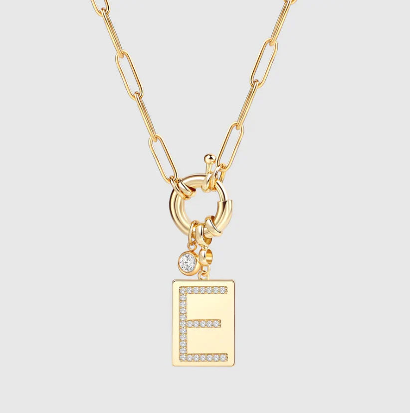 Letter pendant necklace