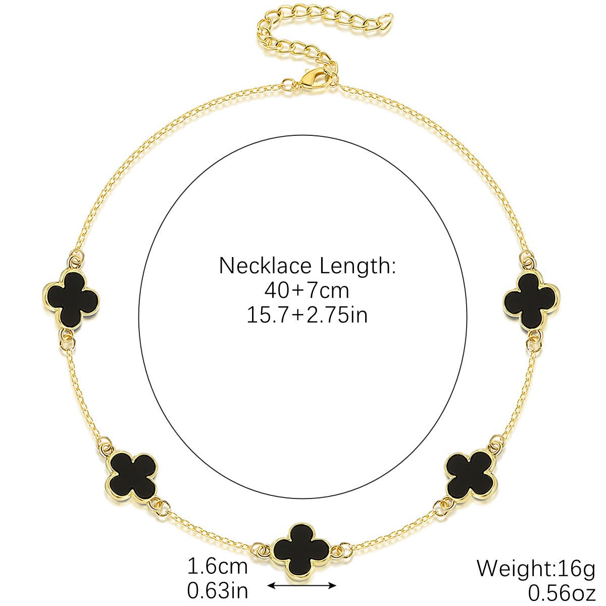 Light Luxury Niche Haute Clover Collarbone Chain