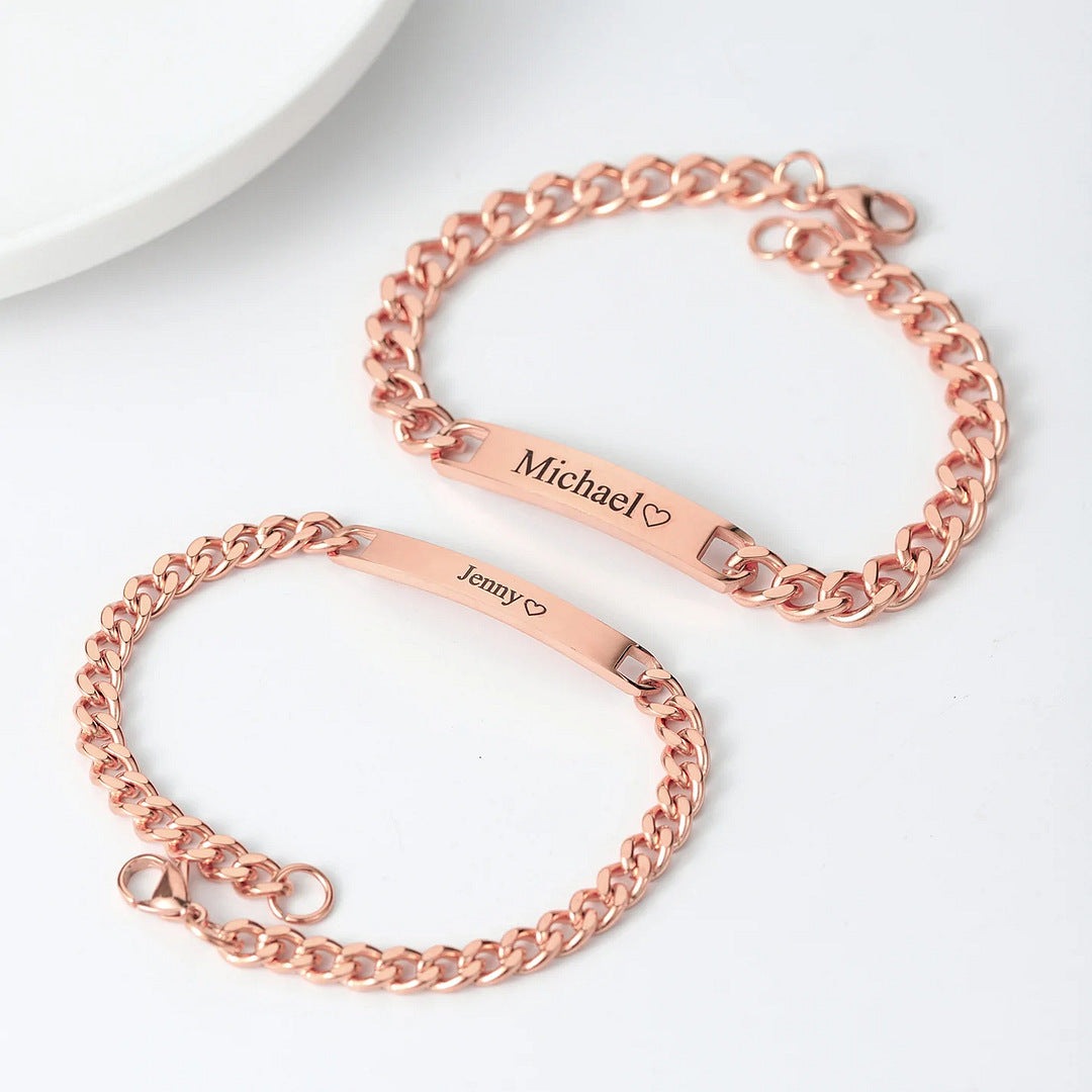 Individual bracelet for couples for Valentine's Day