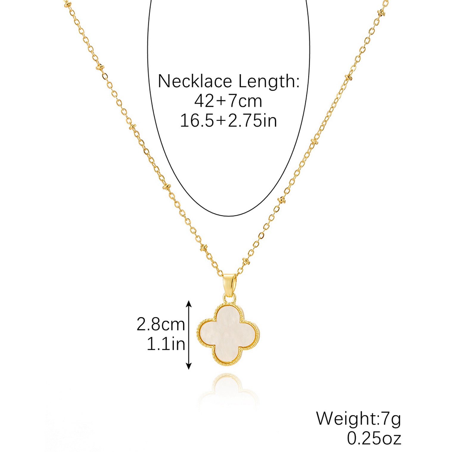 Light Luxury Niche Haute Clover Collarbone Chain