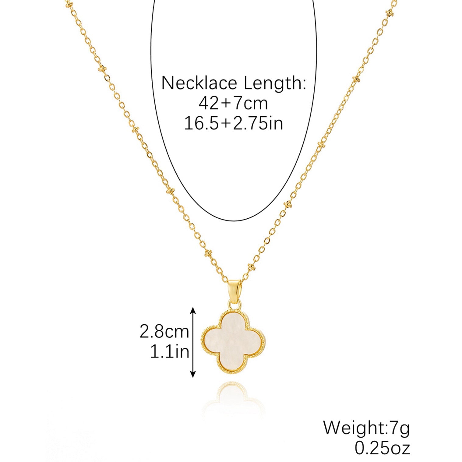 Light Luxury Niche Haute Clover Collarbone Chain