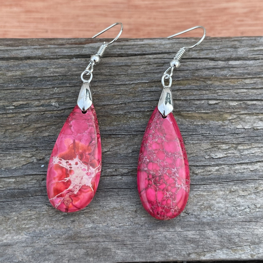 Mirjam earrings - Jasper from the sediments of the Red Sea