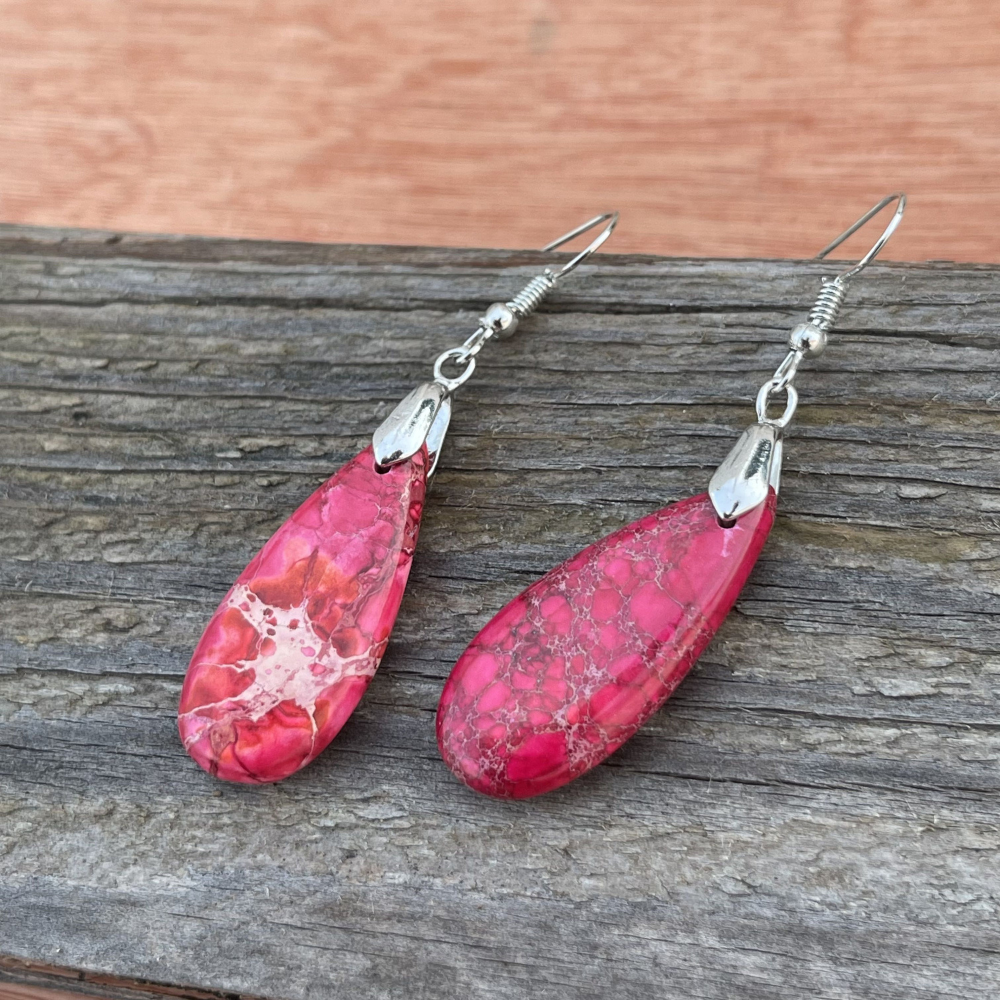 Mirjam earrings - Jasper from the sediments of the Red Sea